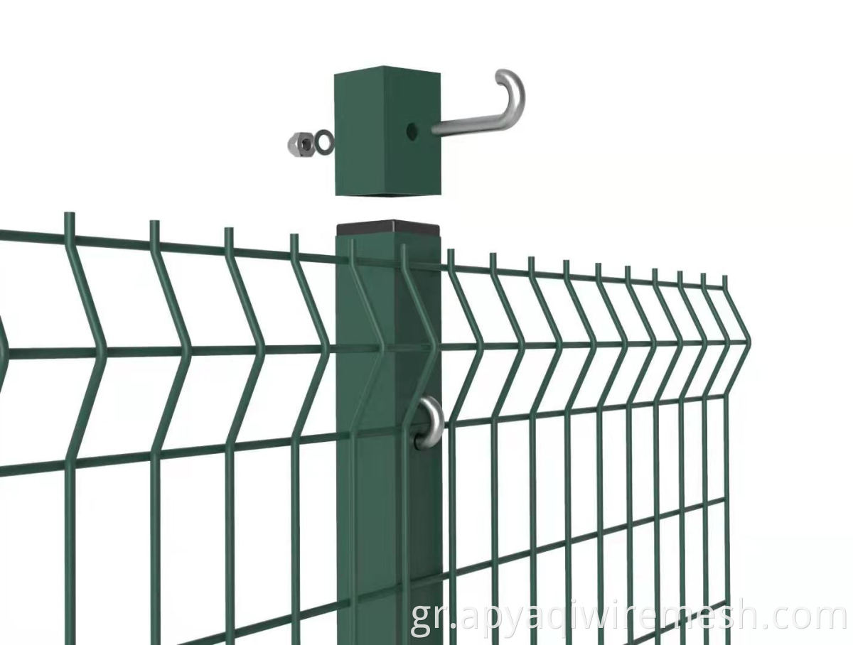 PVC γαλβανισμένο σύρμα ασφαλείας πλέγμα φράχτη μετάλλου φράχτη